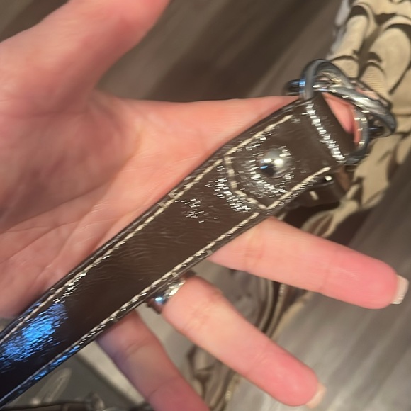 Coach logo canvas bag with dust bag - Picture 16 of 17